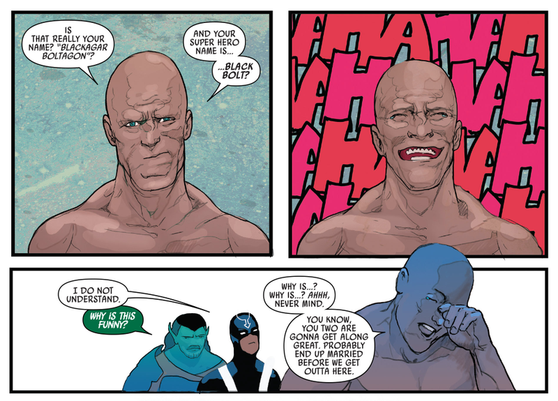 Illustration for article titled In the New Black Bolt Comic, the Inhuman King Is Finally Developing a Human Personality